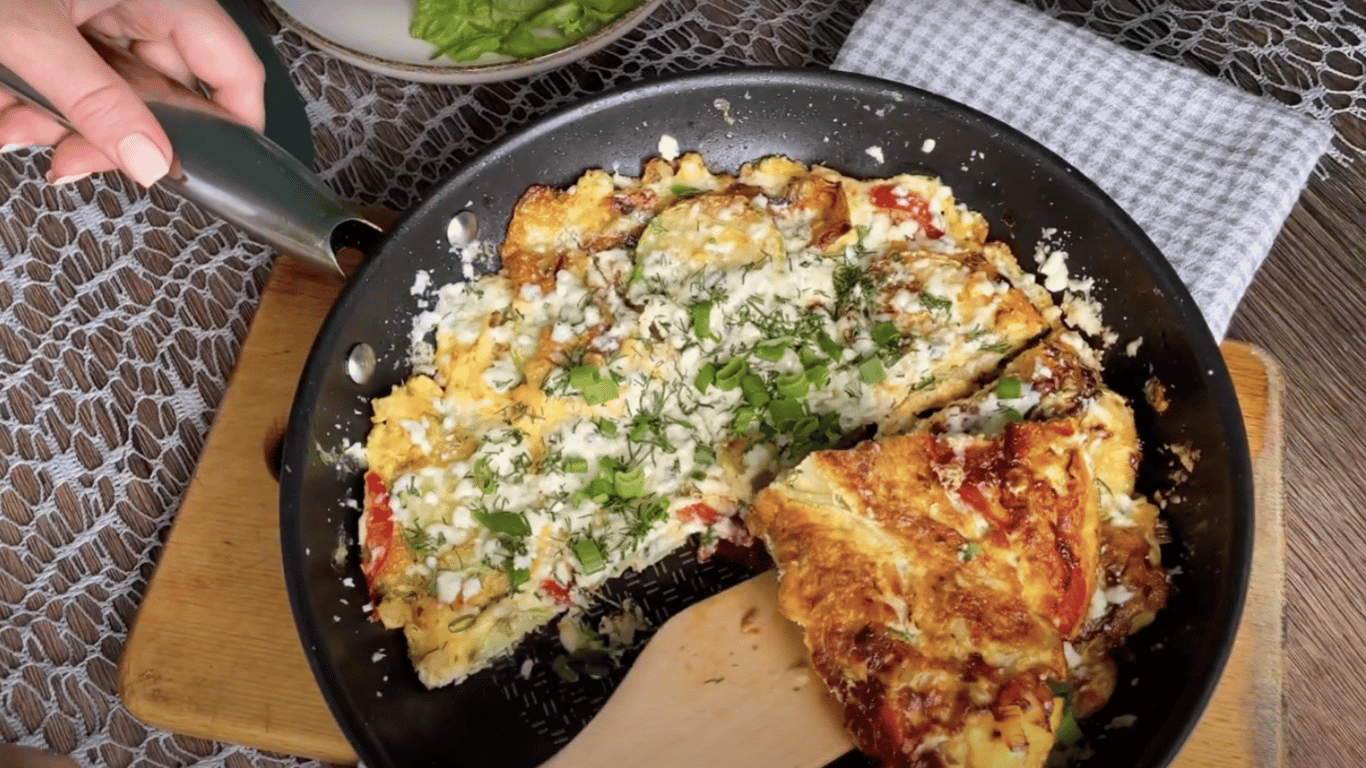 Eierfrittata statt Omelett – Rezept für ein diätetisches Frühstück